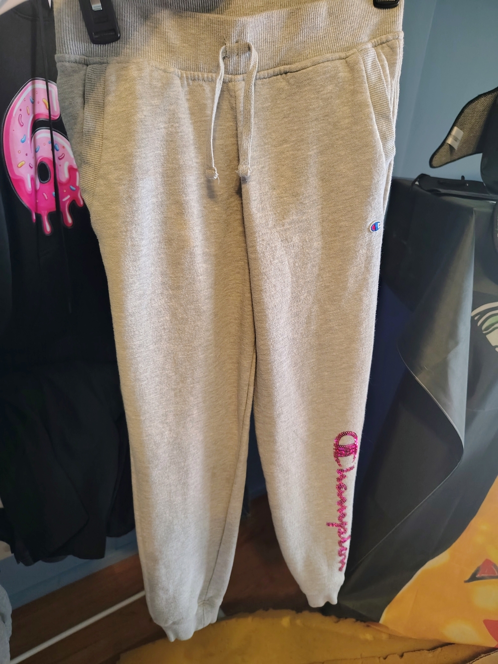 Champion Kids Gray Logo Jogger Sweatpants
